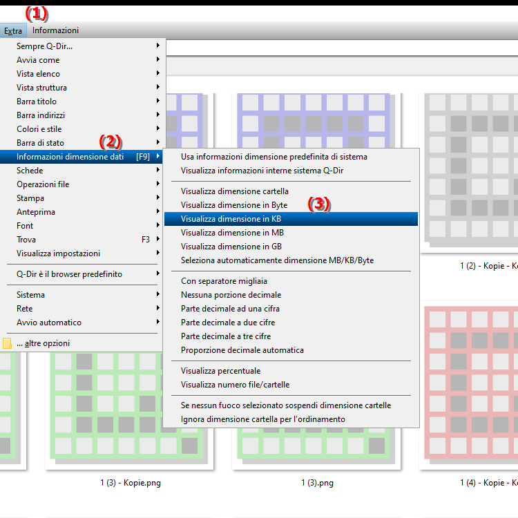 Posso sempre visualizzare la dimensione del file in kilobyte in Esplora file